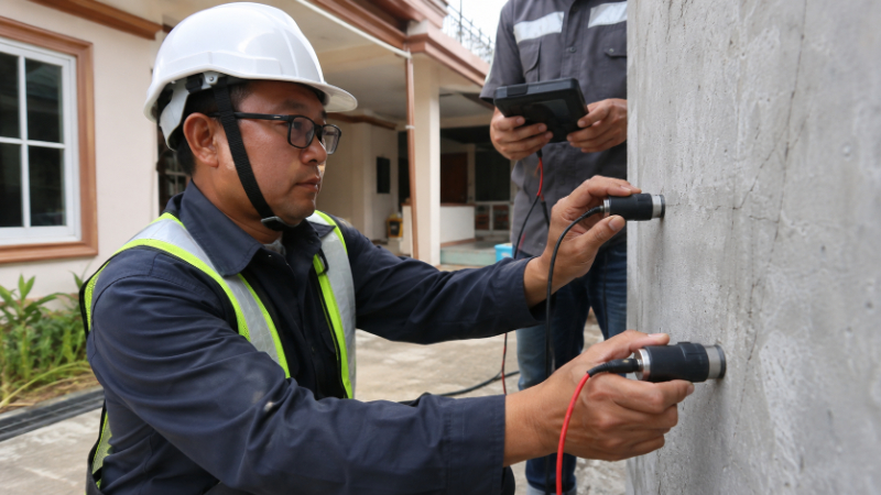Kiểm tra cường độ bê tông hiện trường