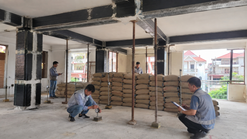 Thử tải kết cấu sau gia cường: Có cần thực hiện lại để kiểm chứng khả năng chịu lực?