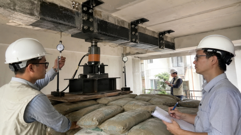 Thử tải kết cấu sau gia cường
