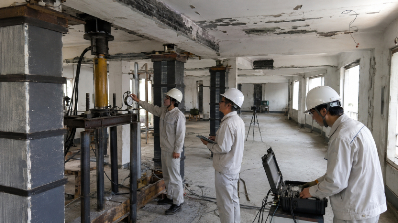 Thử tải kết cấu sau gia cường
